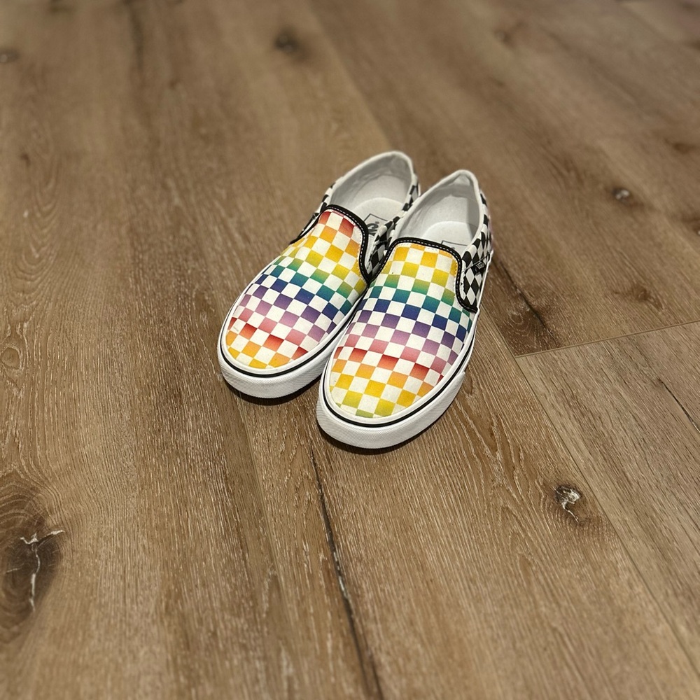 Vans Multicolor Checkered Kids Slip-On Sneakers